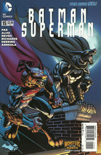 Batman / Superman #15 (Jon Bogdanove Monsters of the Month Variant)